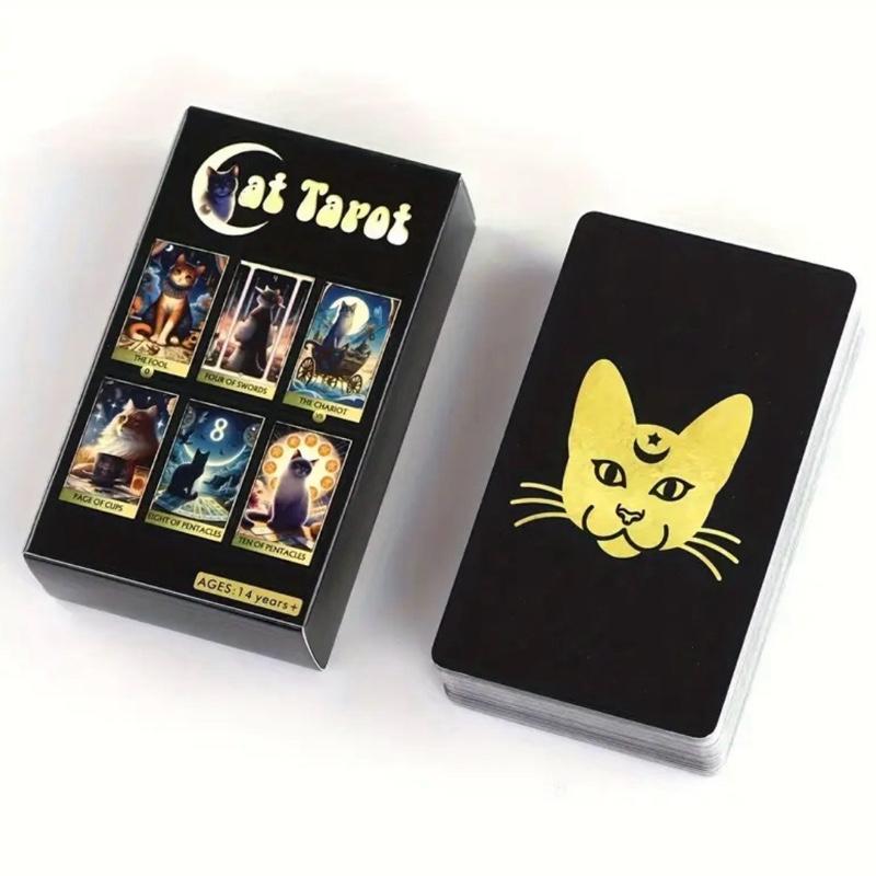 78 piece Majestic Cat Tarot Deck of Cards