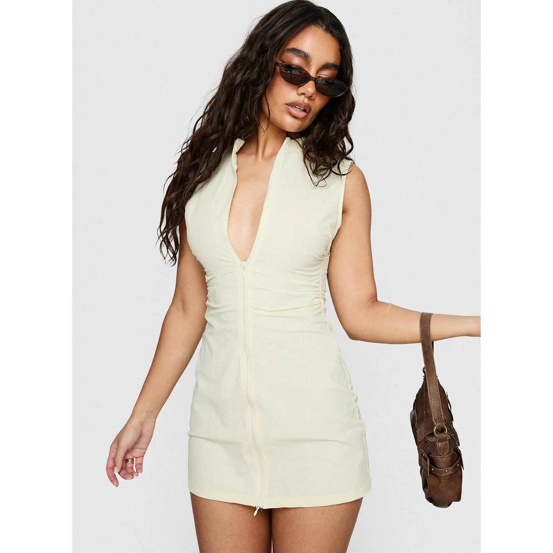 Fever Mini Dress Butter - TikTok Shop