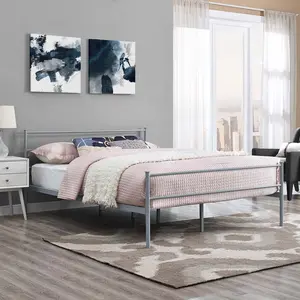Modway Alina Full Platform Bed Frame in Gray