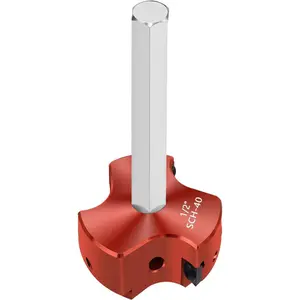 PVC Pipe Reamer 1/2 Inch , PVC Fitting Saver with 3 Carbide Insert,Socket Saver Plumbing Tool Plastic Pipe Fitting Reamer for Schedule 40 CPVC ABS Socket Hub,Fit Standard 1/2" Drills