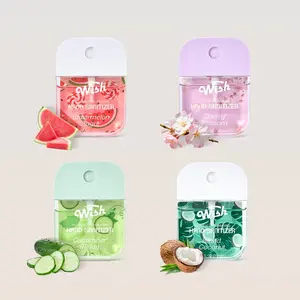 Wish ISLAND VIBES Hand Sanitizer Spary- The Summer 4-Pack Variety Set: Watermelon Sugar + Cherry Blossom + Island Coconut + Cucumber Melon