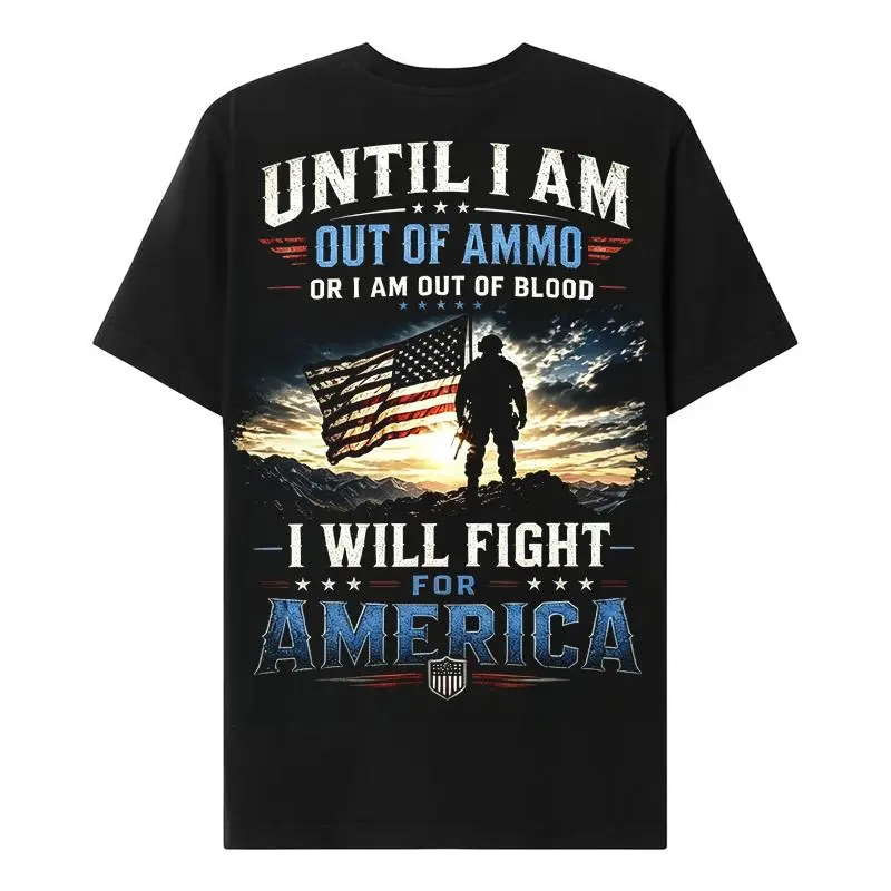 Generation X Until I Am Out Of Ammo Custom Year Skull T-shirt Breathable Tshirt Cotton