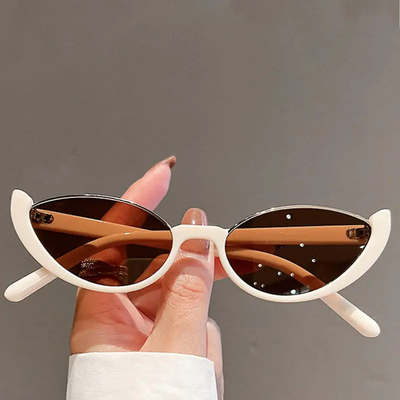 Unisex Cat Eye Shaped Sunglasses, Trendy Casual UV Protection Summer Sunglasses for Everyday Use, Fashion Accessories for Outdoor Activities, Fashionable Sunglasses