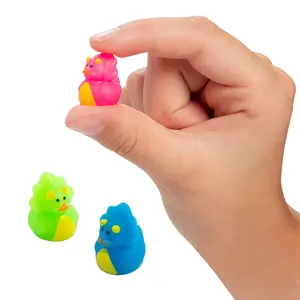 3/4" Micro Brightly Colored Dinosaur Rubber Ducks - 24 Pc. 3/4" Micro Brightly Colored Dinosaur Rubber Ducks - 24 Pc.