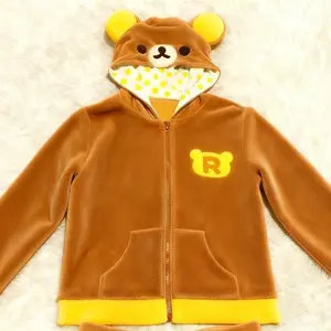 2025 Ropa Mujer Japanese Hoodies Jackets Women's Clothing Bear Ear Hooded Zipper Sweatshirts Fashion Casual Cute Hoodie Tops