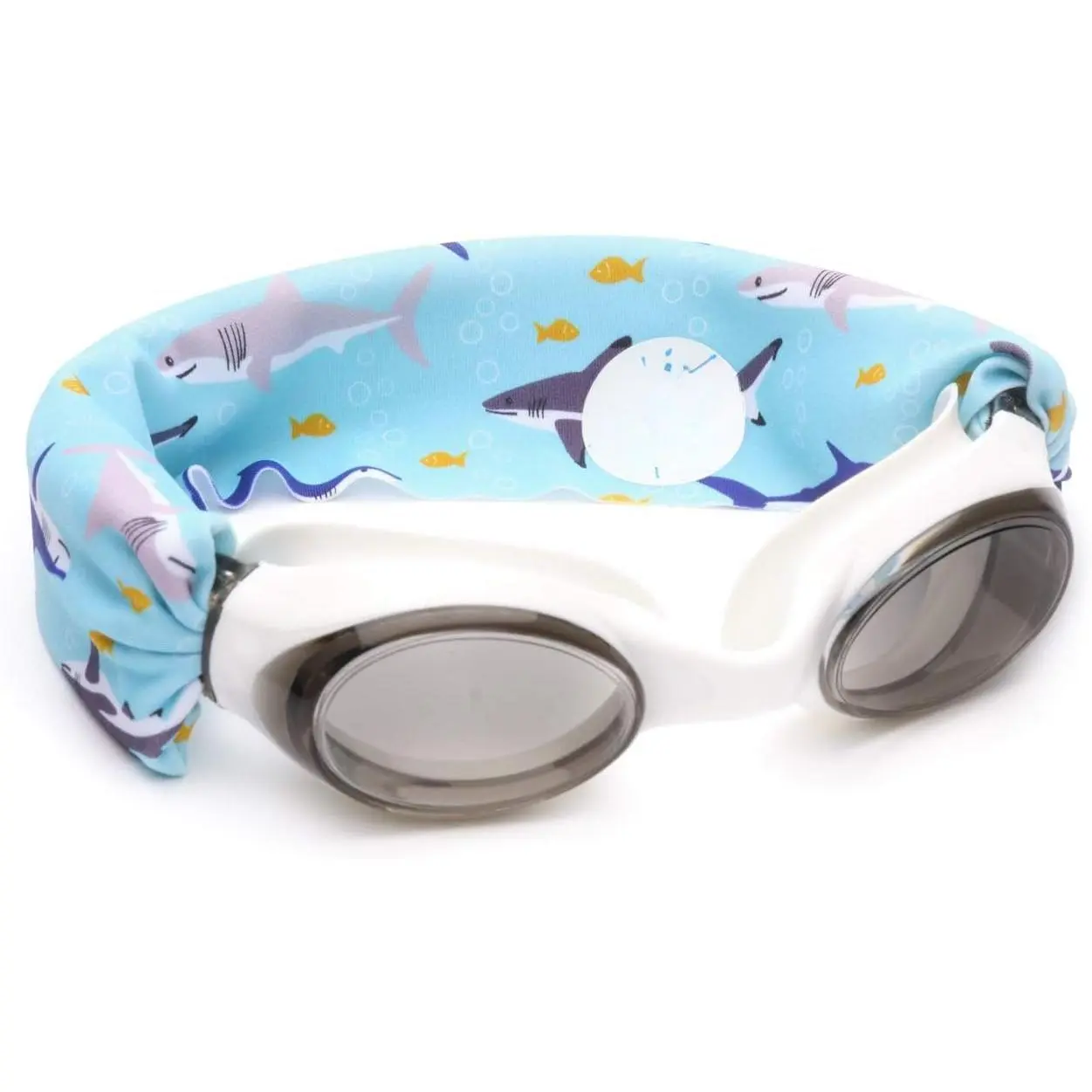 SWIM GOGGLES with Fabric Strap - Adult &  Swim Goggles - BLUES & GREENS