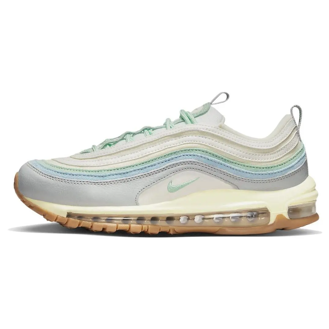 Women's Nike Air Max 97 Low-Top Retro Mesh Leather Casual Running Shoes - Sage Green, Skepta, Tailwind, Casual Running Shoe