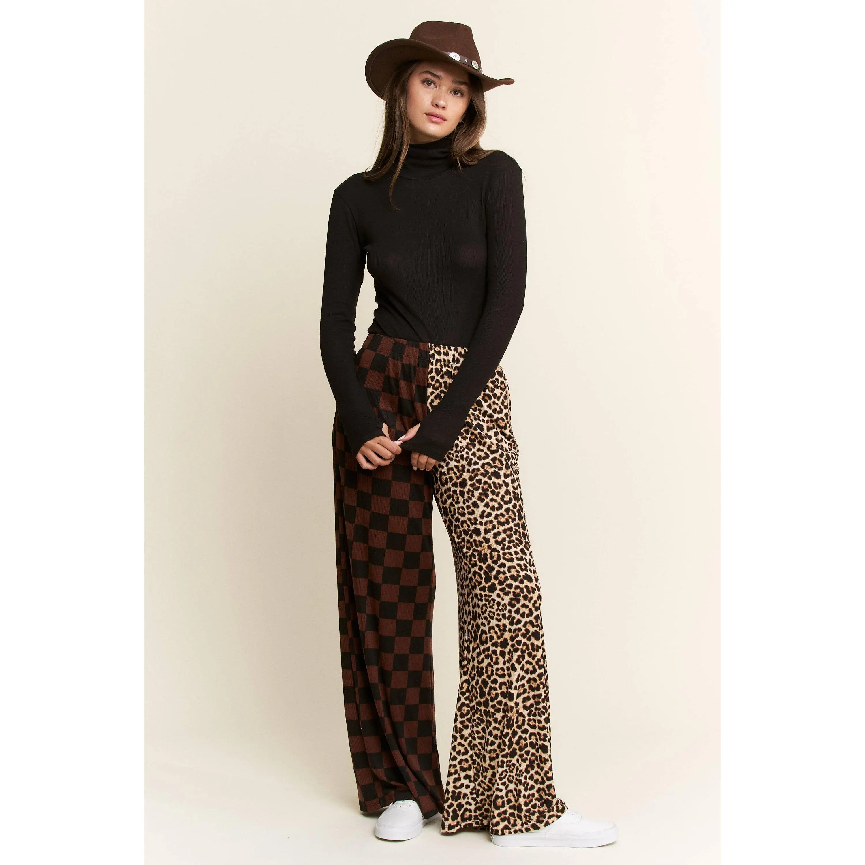 Split Decision Leopard Pants