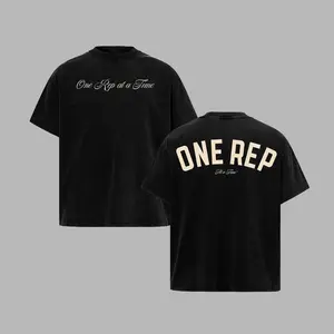 [GoldenIron]  Gold's Gym One Rep At A Time Bodybuilding Unisex T-Shirt, 100% Heavy Cotton Workout Tee, Men's Sport Outfit, Gym Men's T-shirt - Tank Top, Muscle Training Shirt, Gift for man