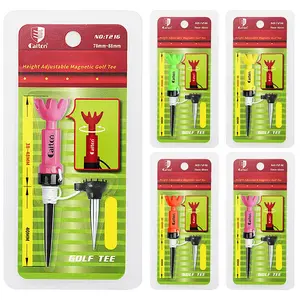 4 Color Height-adjustable Golf Tee, 360° Rotating Golf Tee, Stable & Durable Golf Tee, Golf Accessories for Outdoor Sports