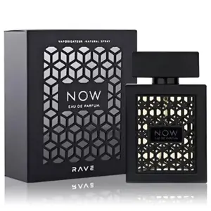 Lattafa Rave Now Black EDP Perfume - Masculine Scent Infused with Pineapple & Jasmine