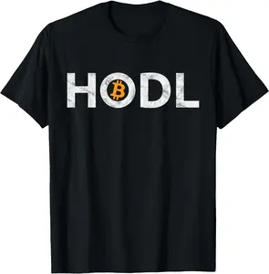 Bitcoin HODL - Bitcoin Hold Unisex T-Shirt Cotton Menswear Man Classic