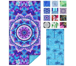 TwoYek Microfiber Sand Free Beach Towel Thin Quick Dry Super Absorbent Oversized Large Lightweight Towels