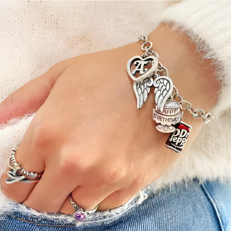 JA Jewelry Single Pendant with Multiple Elements Cute Fun Fashionable Exquisite DIY Bracelets or Necklaces Perfect Gift for Family Loved Ones and Friends