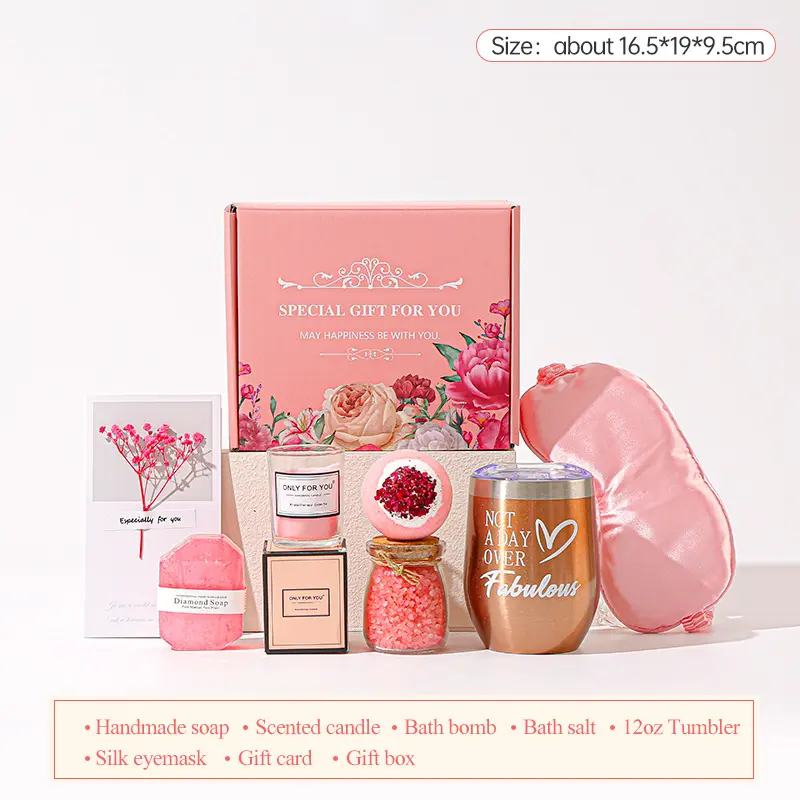 Women Birthday Gift Basket, Relaxing Gifts Basket, Birthday Gift Accessories, Unique Gift Box Set for Mom Sister Wife Best Friend Colleague, Special Women's Birthday Present