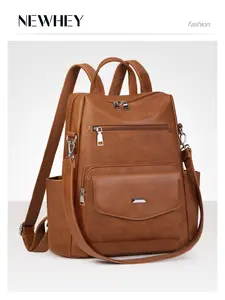Convertible Backpack Purse for Women, Designer PU Leather, Anti Theft, Fashion Backpack Handbags, Stylish and Secure Accessory