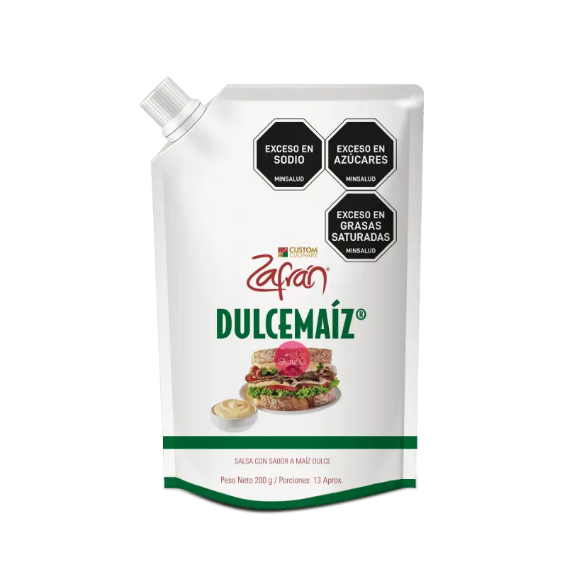 DULCEMAIZ SALSA 200g Sweet & Savory Flavor Blend for Enhanced Dishes Exceso en Azúcares Exceso en Grasas Saturadas Ideal for Meals