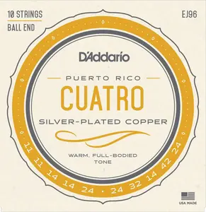 D'Addario EJ96 Cuatro-Puerto Rico Strings