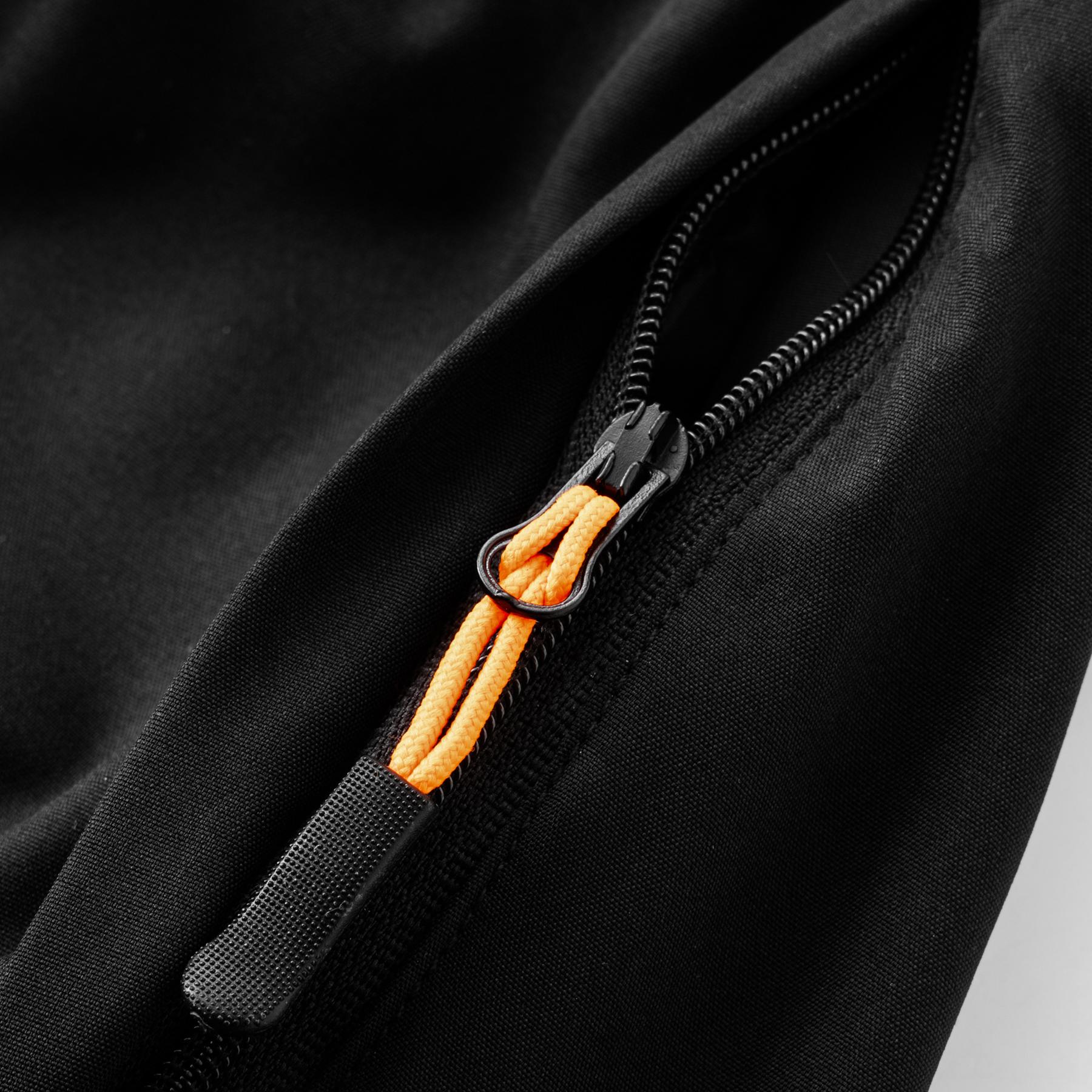 Men’s athletic shorts — running, fitness, casual, comfortable fit; elastic waistband with drawstring, zippered pockets, reflective details; suitable for training, walking, home wear, everyday use; two-pack.