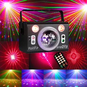 Party Lights DJ Disco Ball Stage Strobe Light, LED Projector, Sound Activated with Remote Control, Ideal for Parties, Christmas, Clubs, Bars, Gifts, Birthdays, Celebrations, Home & Room Decor