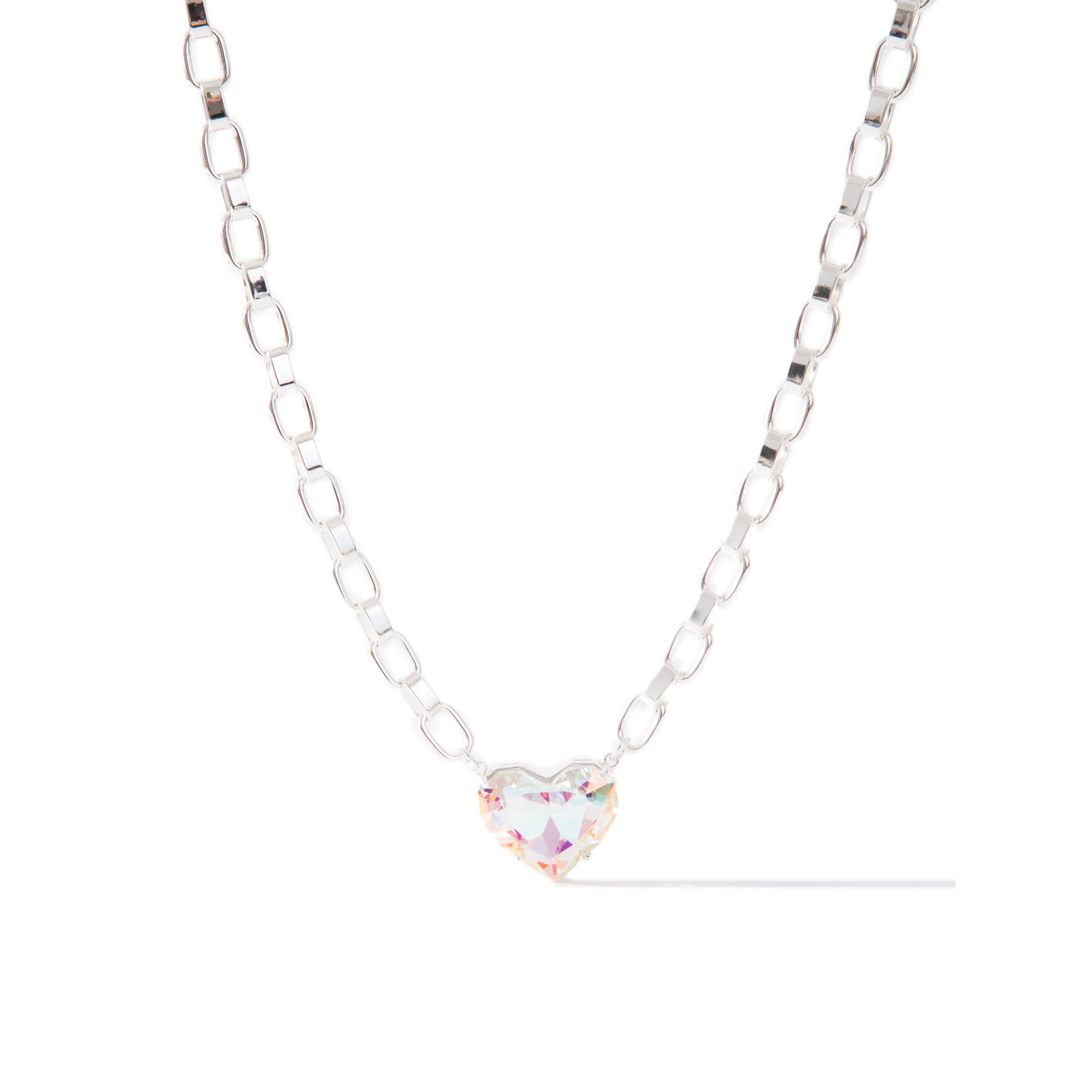 Summer Love Necklace - Liquid Metallic Pearl White