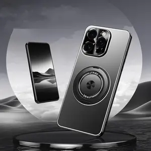 Magnetic Protective Case with 360° Rotating Stand, 1 Count Anti-scratch Protective Case, Phone Accessories for iPhone 16 Pro Max