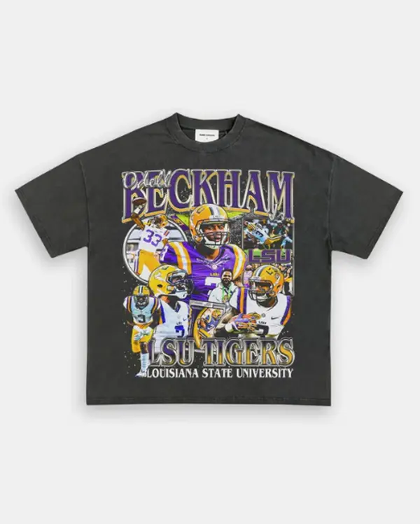 ODELL BECKHAM JR-LSU TEE, Retro Football Shirt ,Football Shirt Christmas Gift Unisex, Football 90s Vintage Fan Gift,football American Graphic Vintage, Gift For women And Man Unisex T-shirt