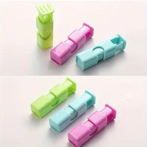 3pcs Bread and Bagel Sealing Clips Sealer - Easy Squeeze & Lock for Freshness - Home Kitchen Supplies