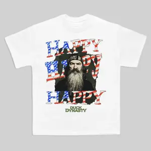 Comfort color Phil Robertson Tribute Shirt - Happy Happy Happy Duck Dynasty Tee - In Loving Memory of a Legend - Shirrt for Fans