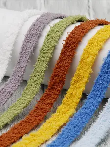 Pair of 1cm Wide Single Layer Flat Faux Fur Shoelaces, Casual Striped Design, Fits Leisure Skate Shoes, All Seasons Use