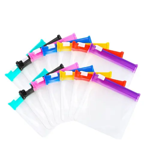 Clear Zipper Pill Storage Bag, 7 Counts/set Reusable Pill Organizer, Portable Pill Organizer Storage Bag for Travel, Home Organizer for Pill & Small Item, Travel Accessories