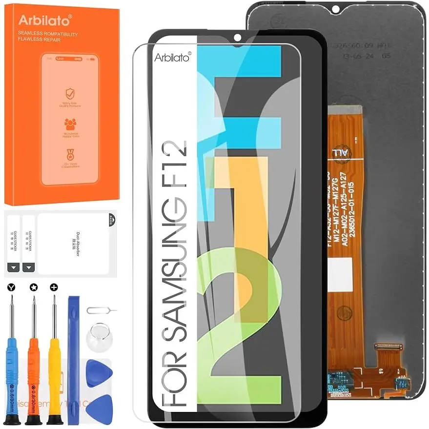 Screen for Samsung Galaxy F12 Screen Replacement for Samsung F127 LCD Screen SM-F127G,SM-F127F Touch Display Digitizer Assembly Repair Parts(Black No Frame)