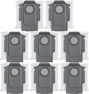8 Pack Vacuum Dust Bags Replacement Compatible with Roborock S8+, S8 Pro Ultra, Q7 Max+/Max, Q5 Max+, Q8 Max+, S7 Pro Ultra, Q5, Q5+, Q5 Pro+, Q7, Q7+, S7 Max Ultra Vacuum Accessories Nukisa