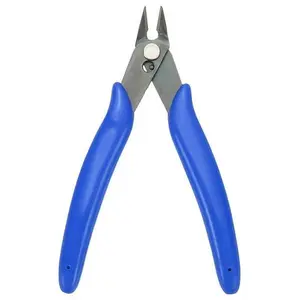 5" Flush Cut Pliers Small Precision Wire Cutter Side Cutter Diagonal Cutting Pliers for Jewelry Model Electronic 3D Print, Blue