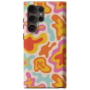 Tropical Color Splash | Abstract Retro Samsung Case