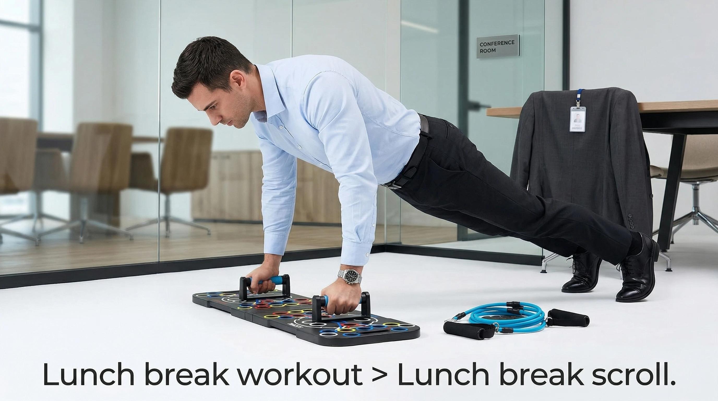 Color-Coded Push Up Board, Multi-Angle Home Gym Equipment for Chest Shoulder Arms, Portable Fitness Tool for Men Women