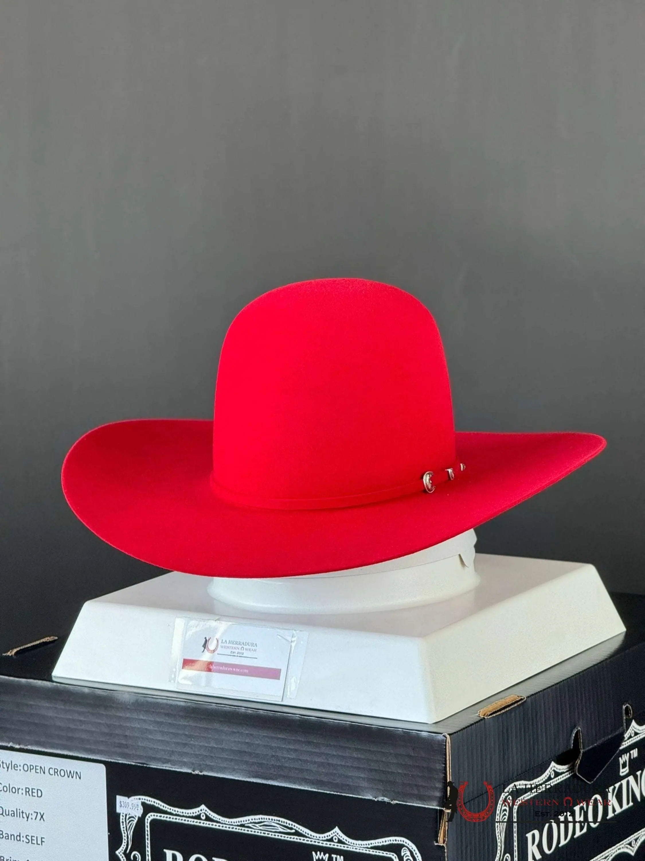 RODEO KING RED OPEN CROWN 7X