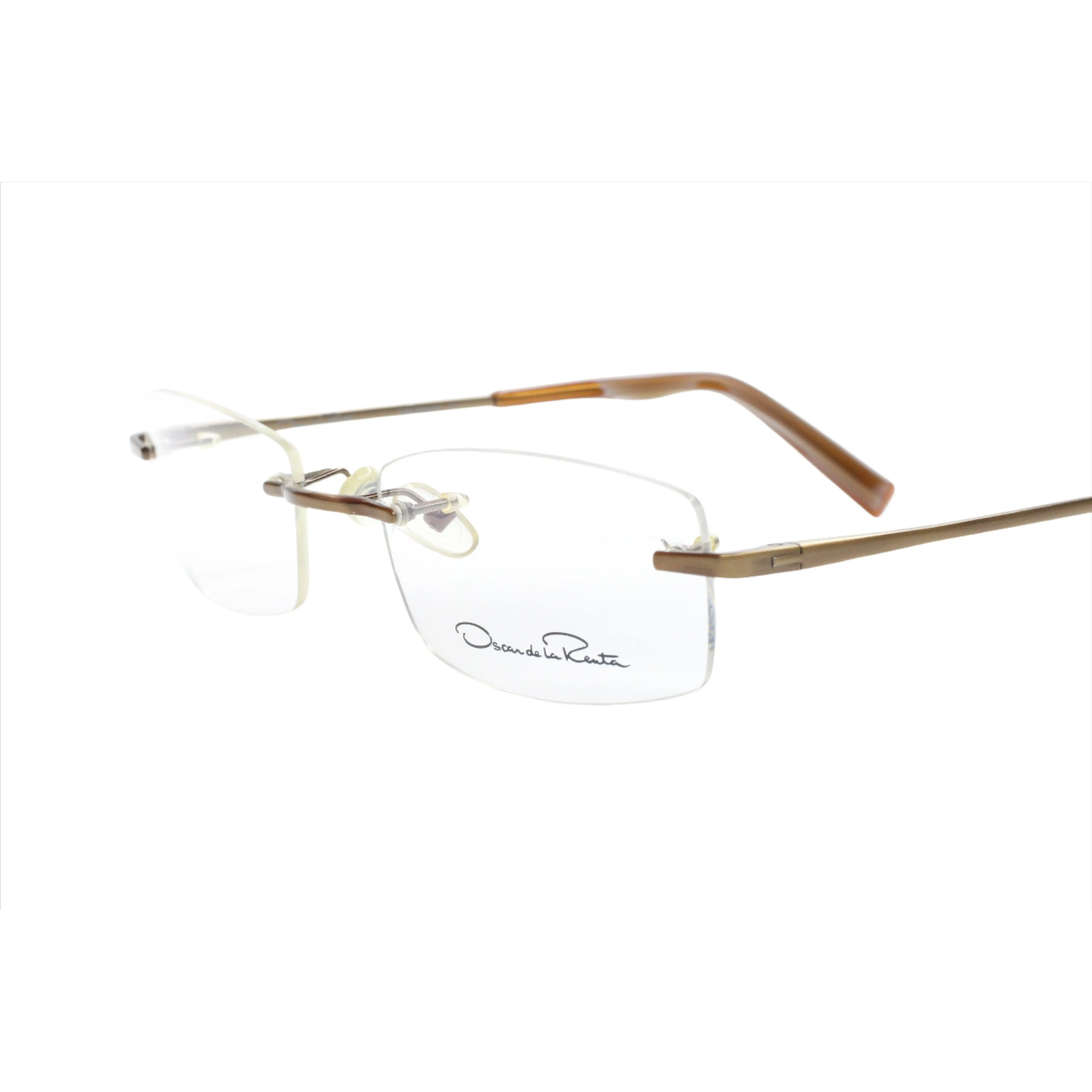 Oscar De La Renta OSL607 231 Brown Rimless Luxury Eyeglasses -Ma