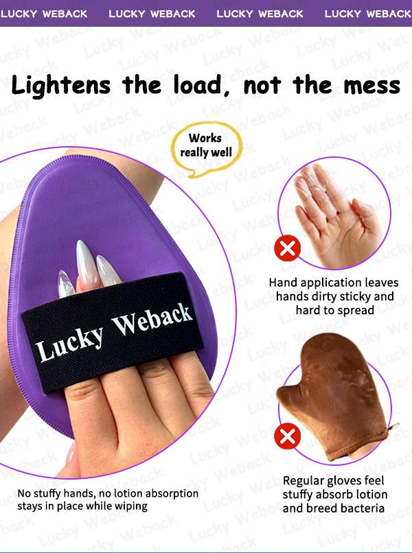 Weback Jumbo Body Puff – Super Soft, Quick Application, Saves Lotion & Oil, Easy to Clean for Body Lotion, Sunscreen