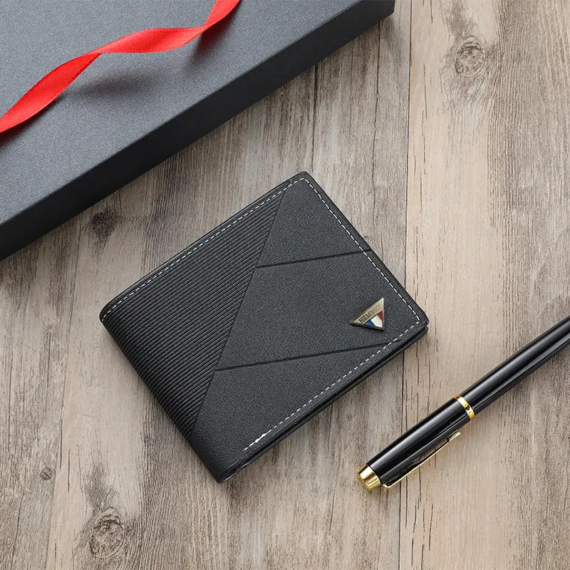 GOODBEE Men's Short Wallet, Slim Bifold Card Holder, Minimalist Fashion Design, Compact Wallet for Everyday Carry