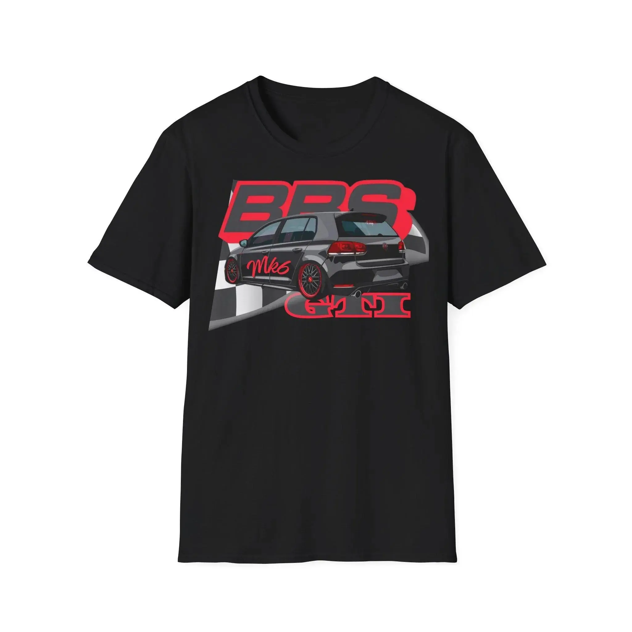 VW Golf GTI MK6 Graphic T-Shirt, Sweatshirt, Hoodie - Hot Hatch Streetwear, Car Lover Gift