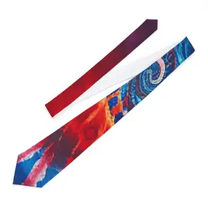 Multi Colored Tie Dyed Necktie - Available in Various Colors, Featuring Unique Tie Design and Fluffy Fit