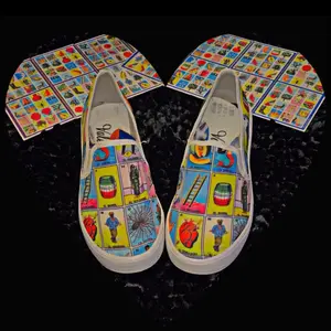 Loteria Print Shoes - Comfortable Footwear for Everyday Use