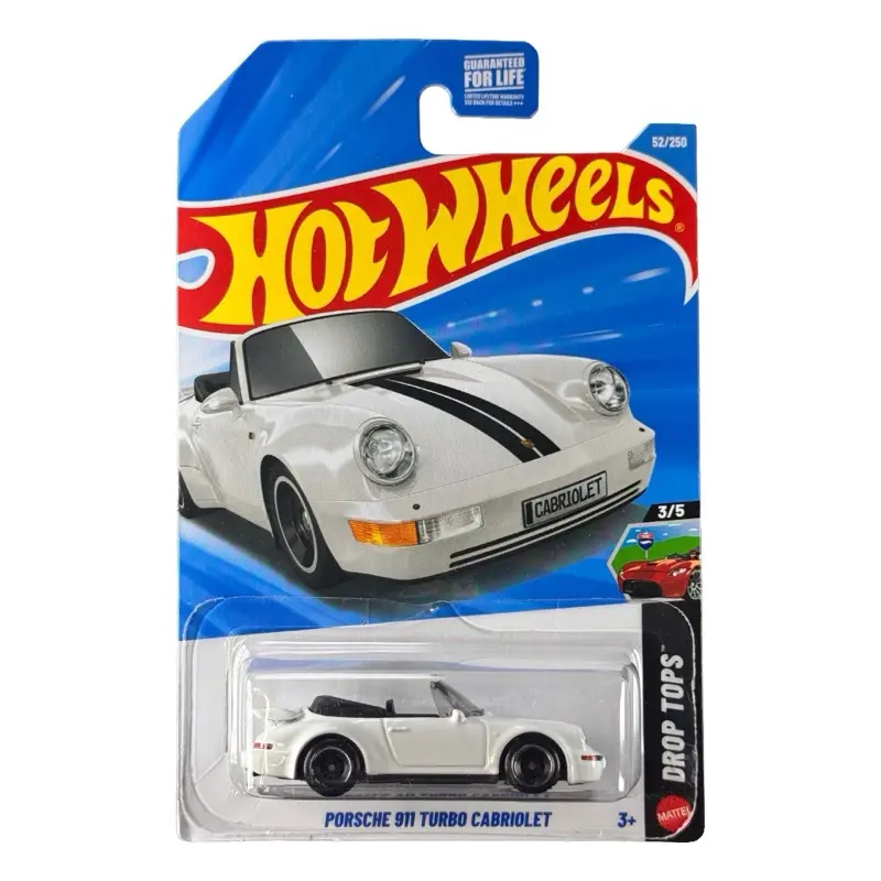 Hot Wheels Porsche 911 Turbo Cabriolet White Mainline 52/250 Hot Wheels Porsche 911 Turbo Cabriolet White Mainline 52/250