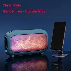 Portable Bluetooth Speaker with Lights, Powerful Crystal Clear Sound, All Day Playtime, AUX&TF-Card Input, Bluetooth 5.3, TWS Paring, Small Wireless Speaker for Outdoor, Gift Ideas superbox s6 max