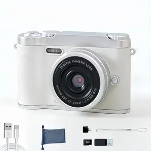 Vintage Portable Digital Camera, 48mp 1080P HD, 8x Optical Zoom, Anti-Shake Design, 2.4 Inch Large Screen, Student Beginner Photography Camera