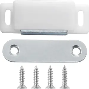 12/22/32pcs Magnetic Door Latch Plates, Fits Cabinets Wardrobe Shoe Cabinet Doors, Furniture Hardware Accessories