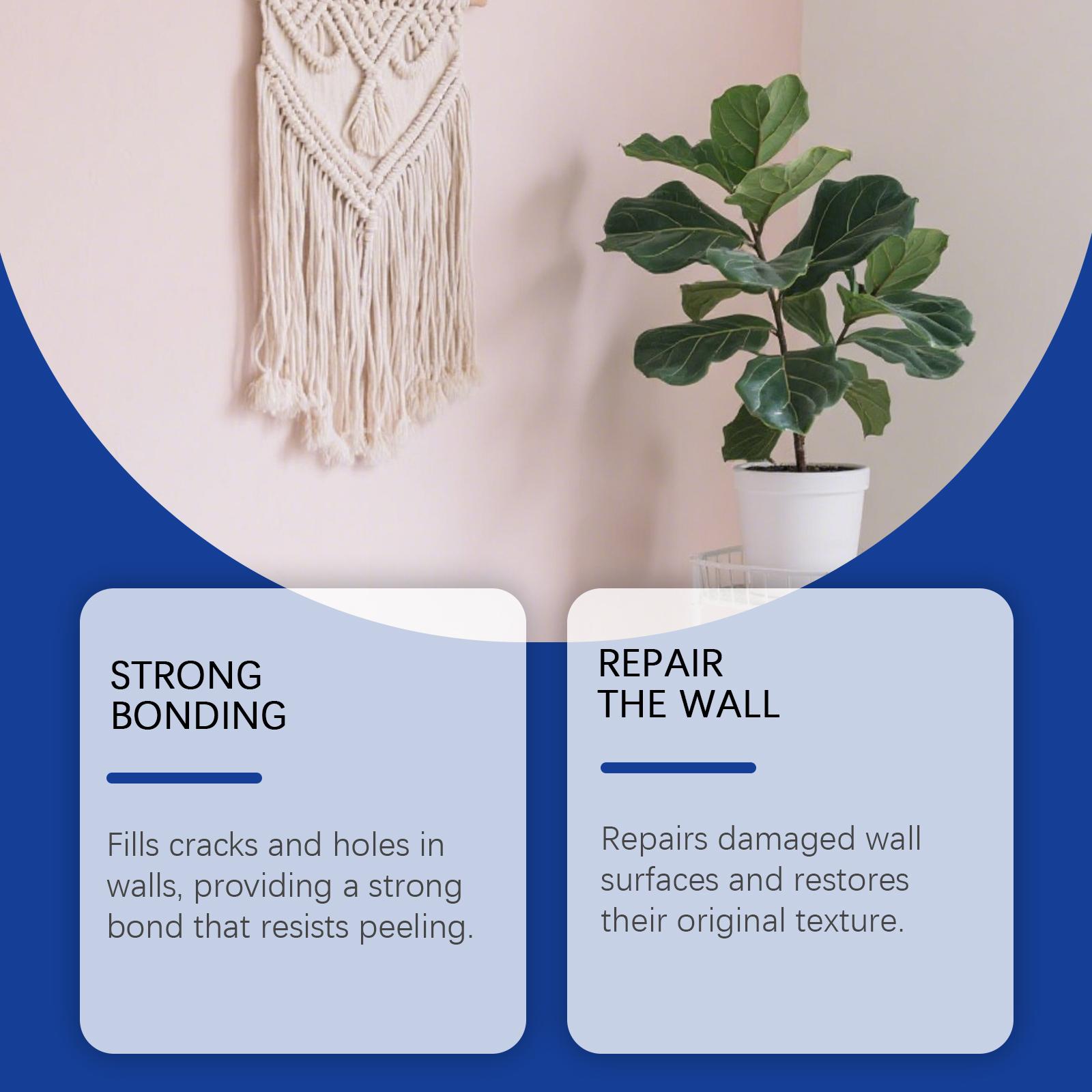 Drywall Patch Repair Kit,Wall Repair Kit for Drywall, Wall Mending Agent Paste to Fix Cracks, Holes & Dents, Waterproof & Damp-Proof, No Powder Mess, Easy Application for Home Maintenance (1 Set)