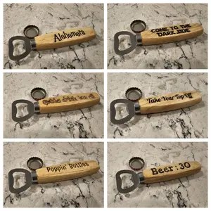 Wooden Engraved Bottle Openers