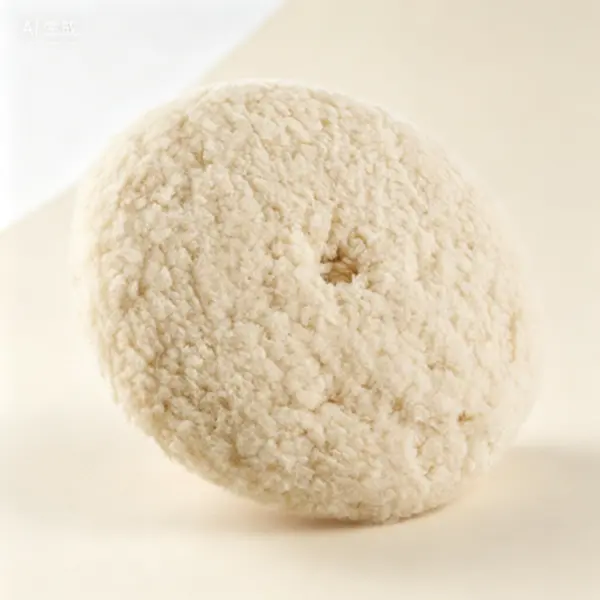 1pc 8in Natural Wool Buffing Pad - 100% Environmentally Friendly Double-Sided Pad with 5/8-11 Thread Mount, Dual-Action Use, More Aggressive Effective Cutting Action, Reduce Cost Reusable Tool for Automotive Detailing, Epoxies Paint Care, Polishing Functi